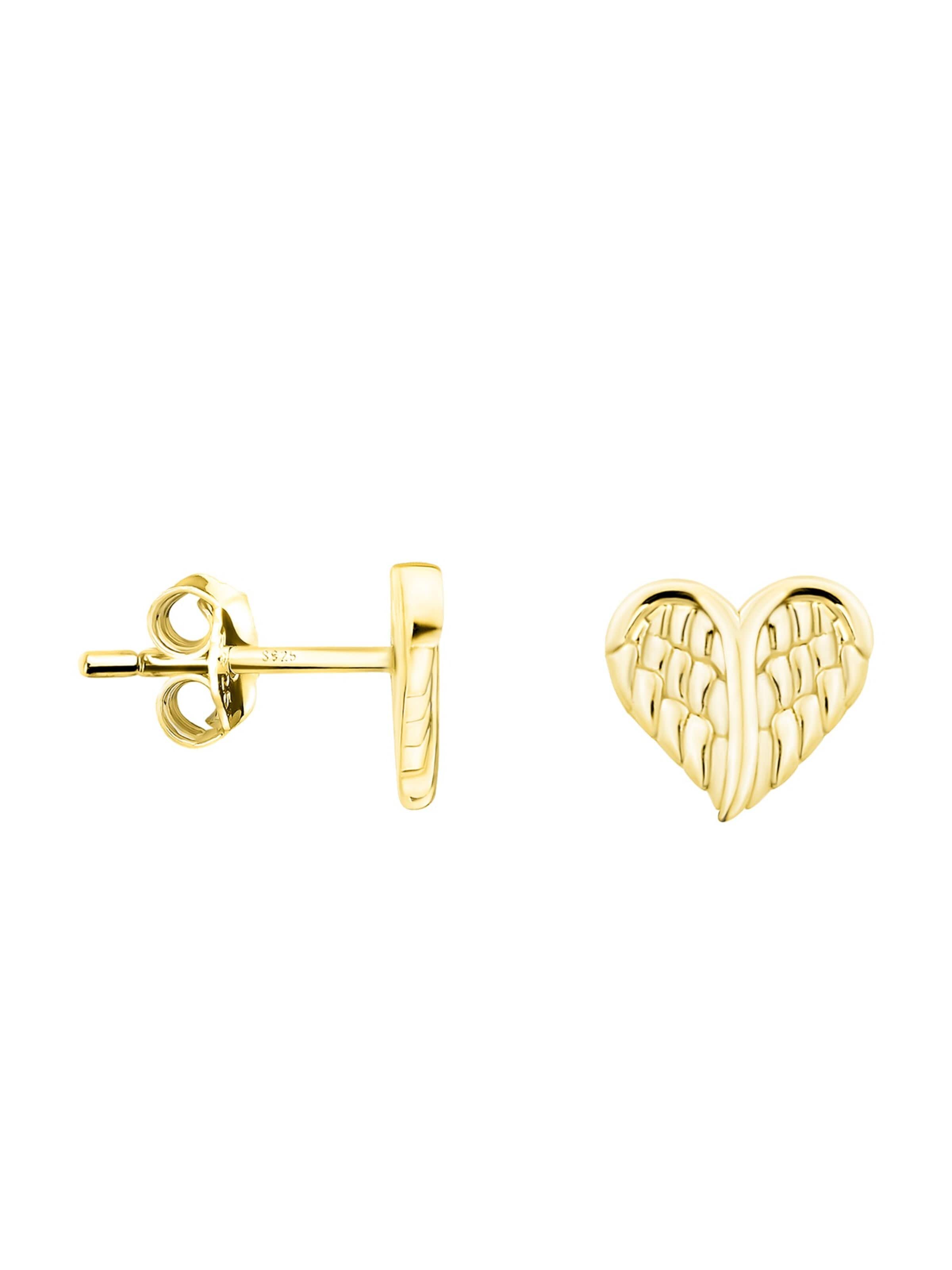 Sofia Milani Ohrringe 'Heart'‌‌‌‌‌‌‌‌‌‌ in Gold: Vorderseite
