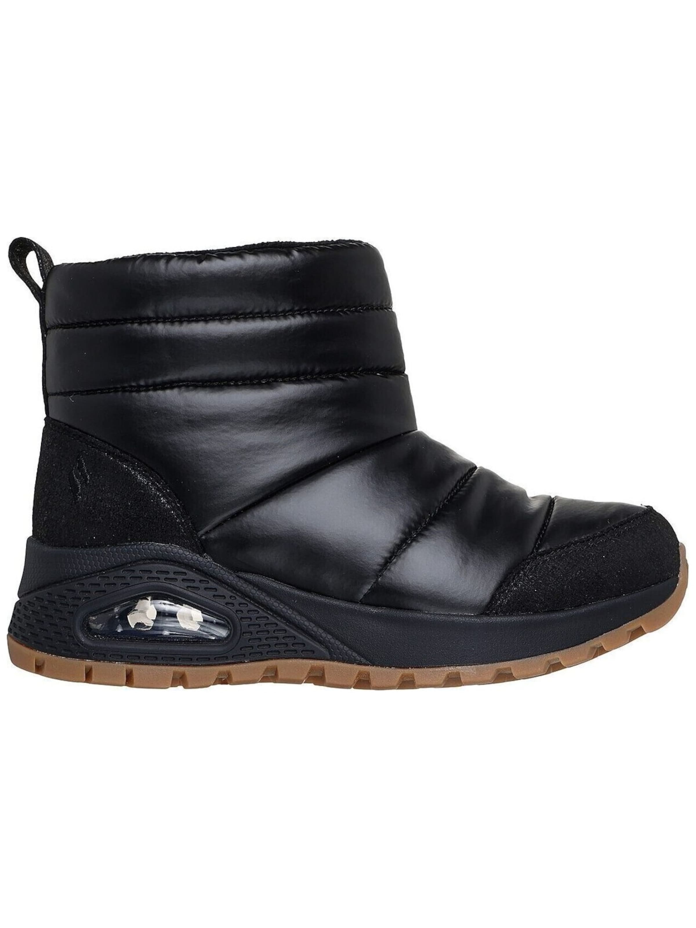 SKECHERS Boots 'Uno Rugged - Puffer Daze' in Zwart