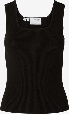 SELECTED FEMME Knitted Top 'Jenny' in Black: front