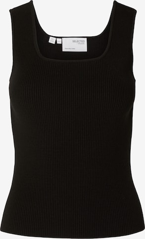 Tops en tricot 'Jenny' SELECTED FEMME en noir : devant