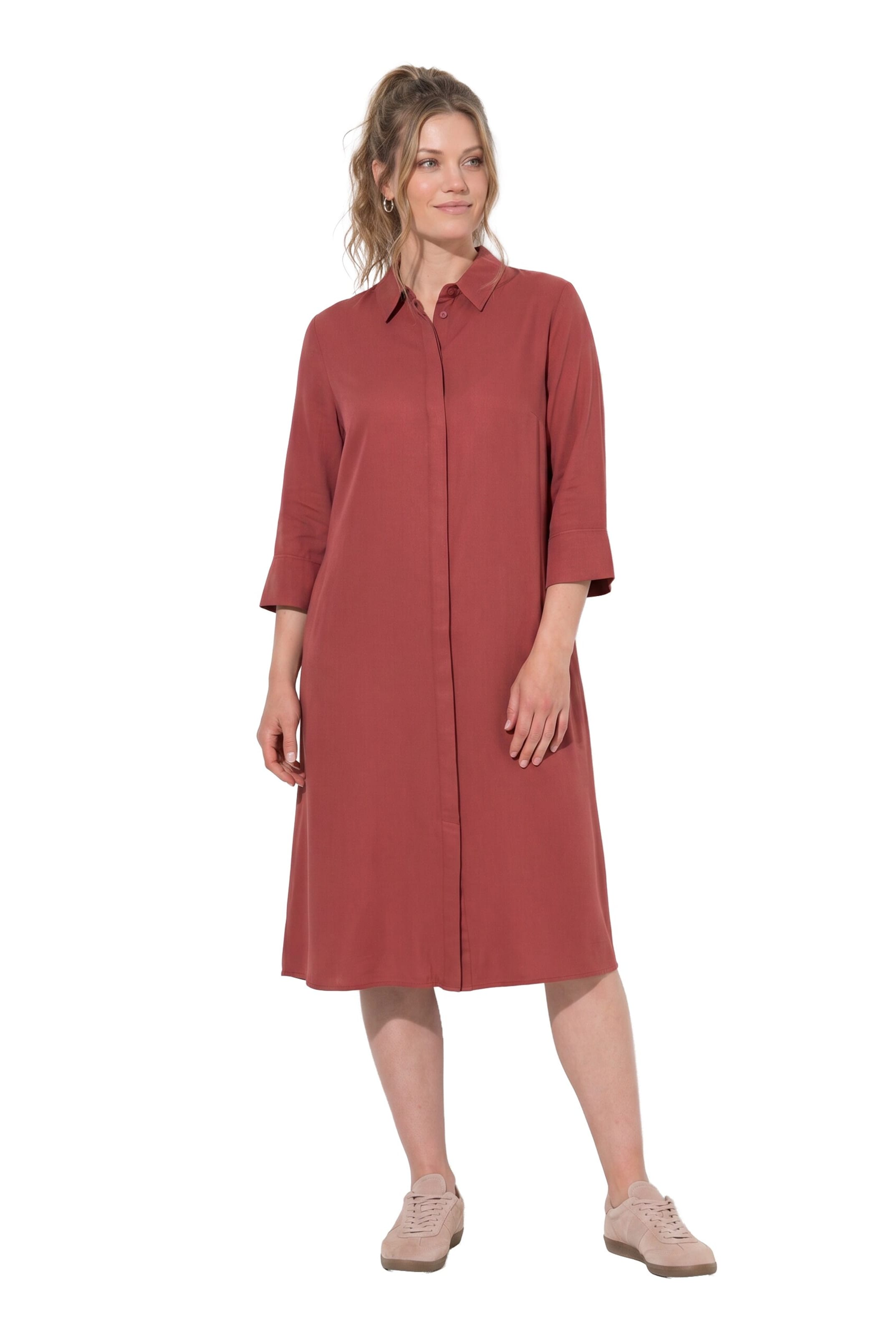Ulla Popken Kleid in Rot: Vorderseite
