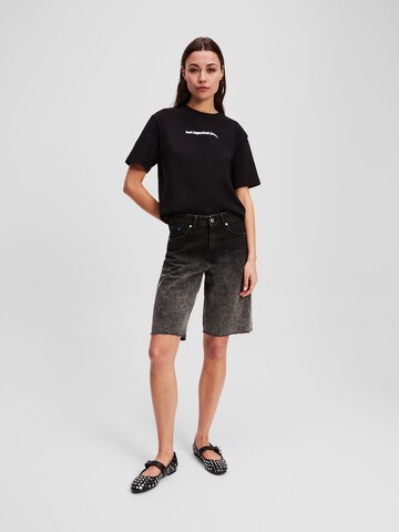 KARL LAGERFELD JEANS Regular Jeans i svart: framsida
