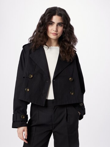 Gina TricotPrijelazna jakna 'Cam' - crna boja: prednji dio