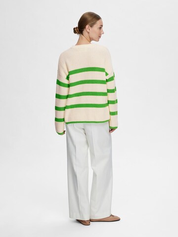 SELECTED FEMME Pullover 'SLFBloomie' in Beige