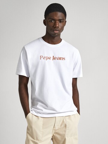 Pepe Jeans T-Shirt 'CLIFTON' in Weiß: Vorderseite