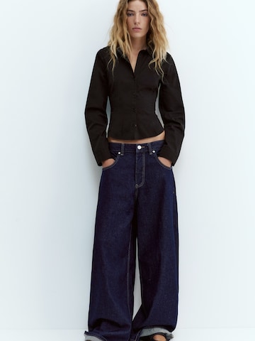 Pull&Bear Bluse in Schwarz: Vorderseite