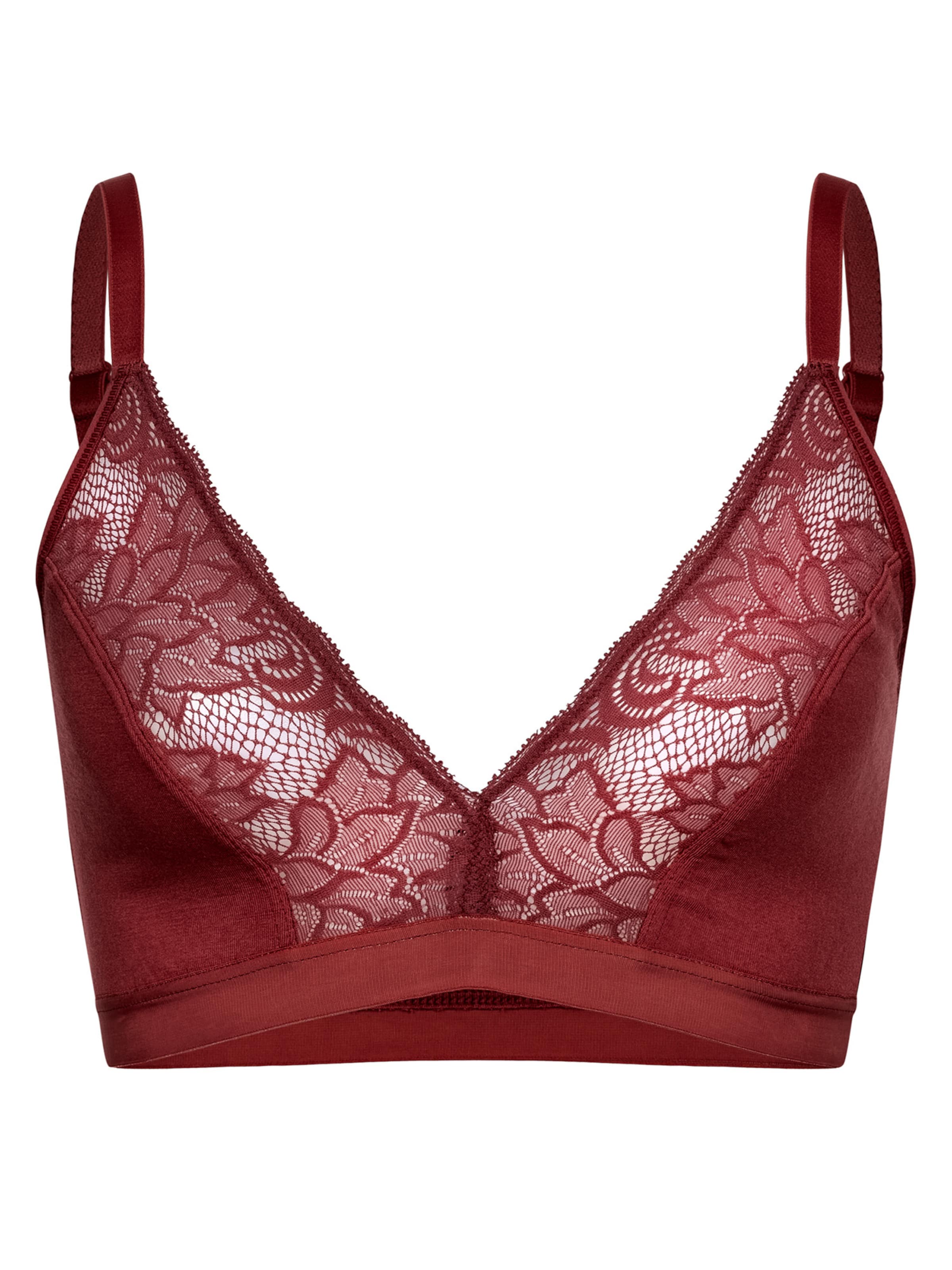 Erlich Textil - Soutien Bustier Soutien 'Alisa' em vermelho: frente