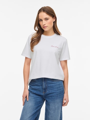 VILA Shirt 'VINORA' in Wit: voorkant