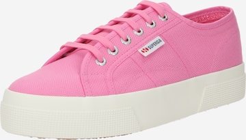 Baskets basses SUPERGA en rose : devant