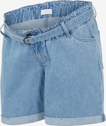MAMALICIOUS Regular Jeans 'Barka' in Blauw: voorkant