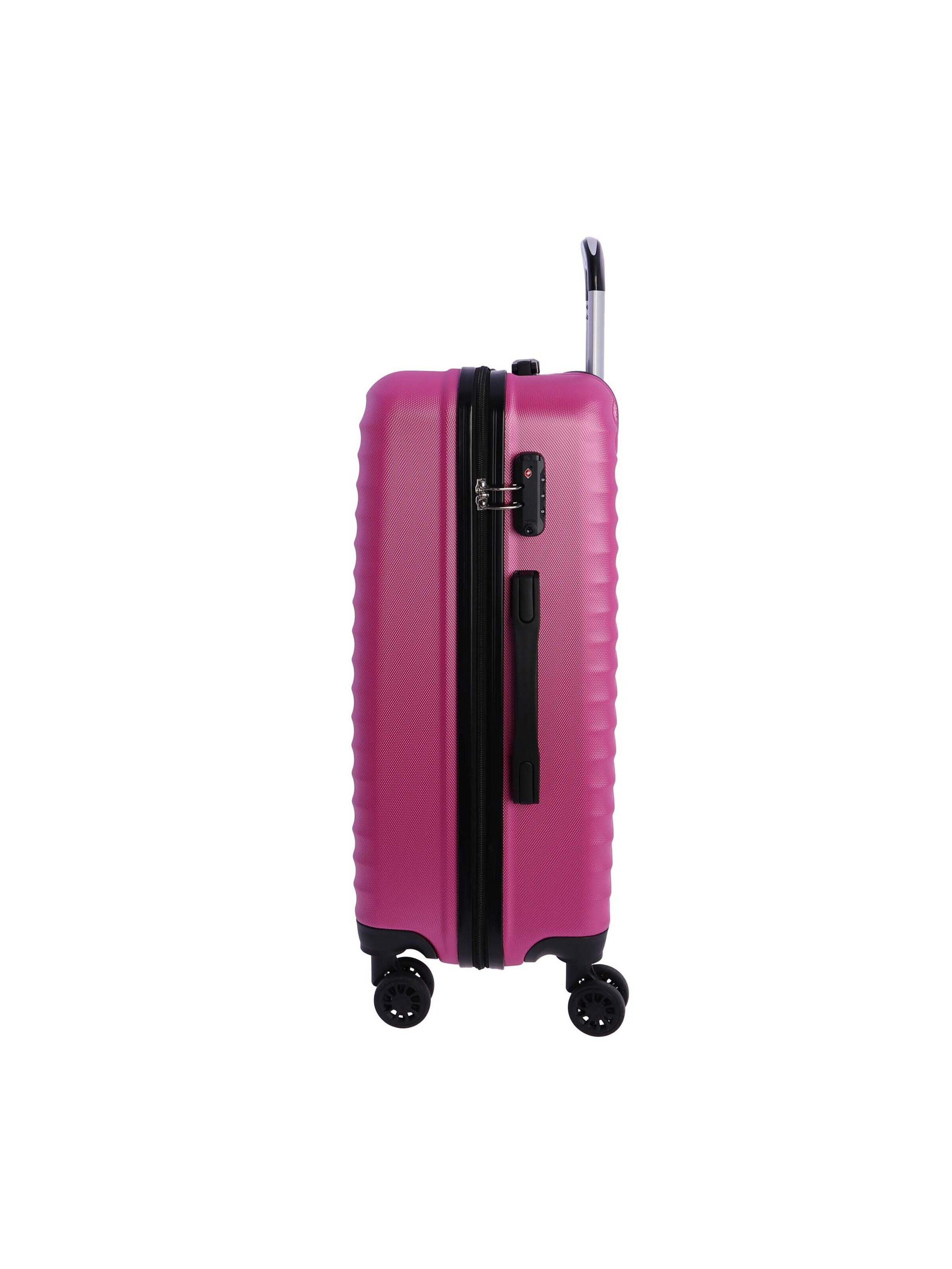Don Algodon - Carrito 'DON ALGODON Maleta Mediana 23 kg | Maleta de Viaje Rígida con 4 Ruedas Dobles 360º, Candado TSA y Asa Telescópica | Equipaje Resistente al Agua para Viajes en Avión' en rosa
