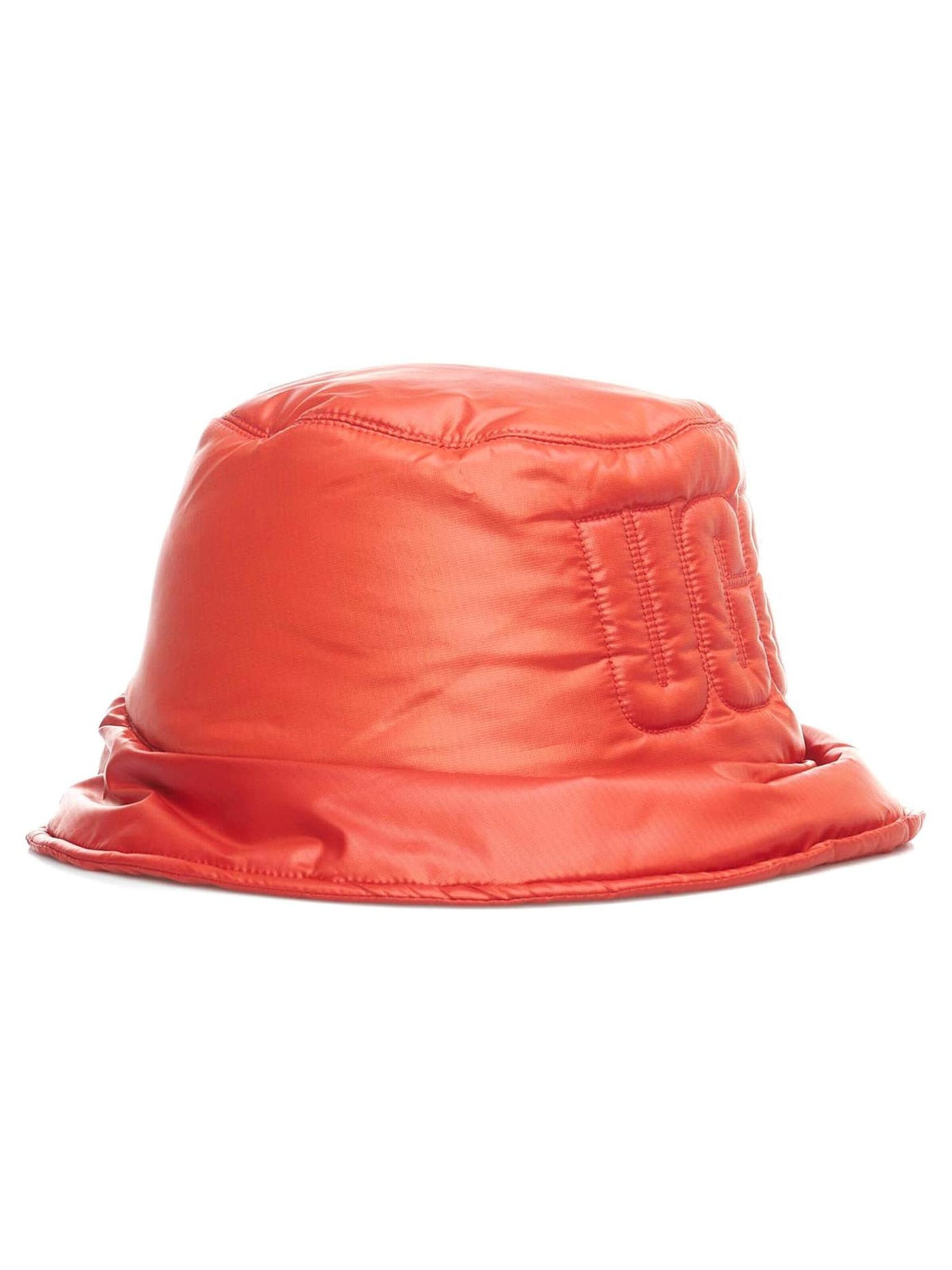 Chapeaux 'W AW Quilted Logo Bucket Hat Neon Mars' UGG en orange : devant