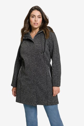 Ulla Popken Sweatjacke in Schwarz: predná strana