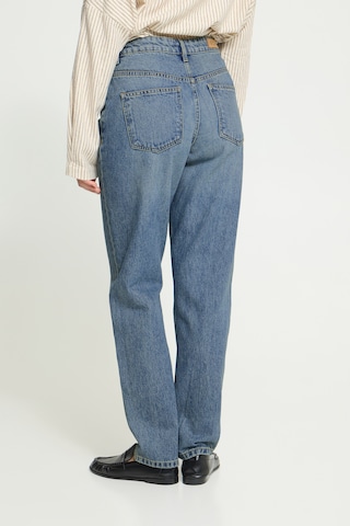 ICHI Tapered Jeans in Blauw