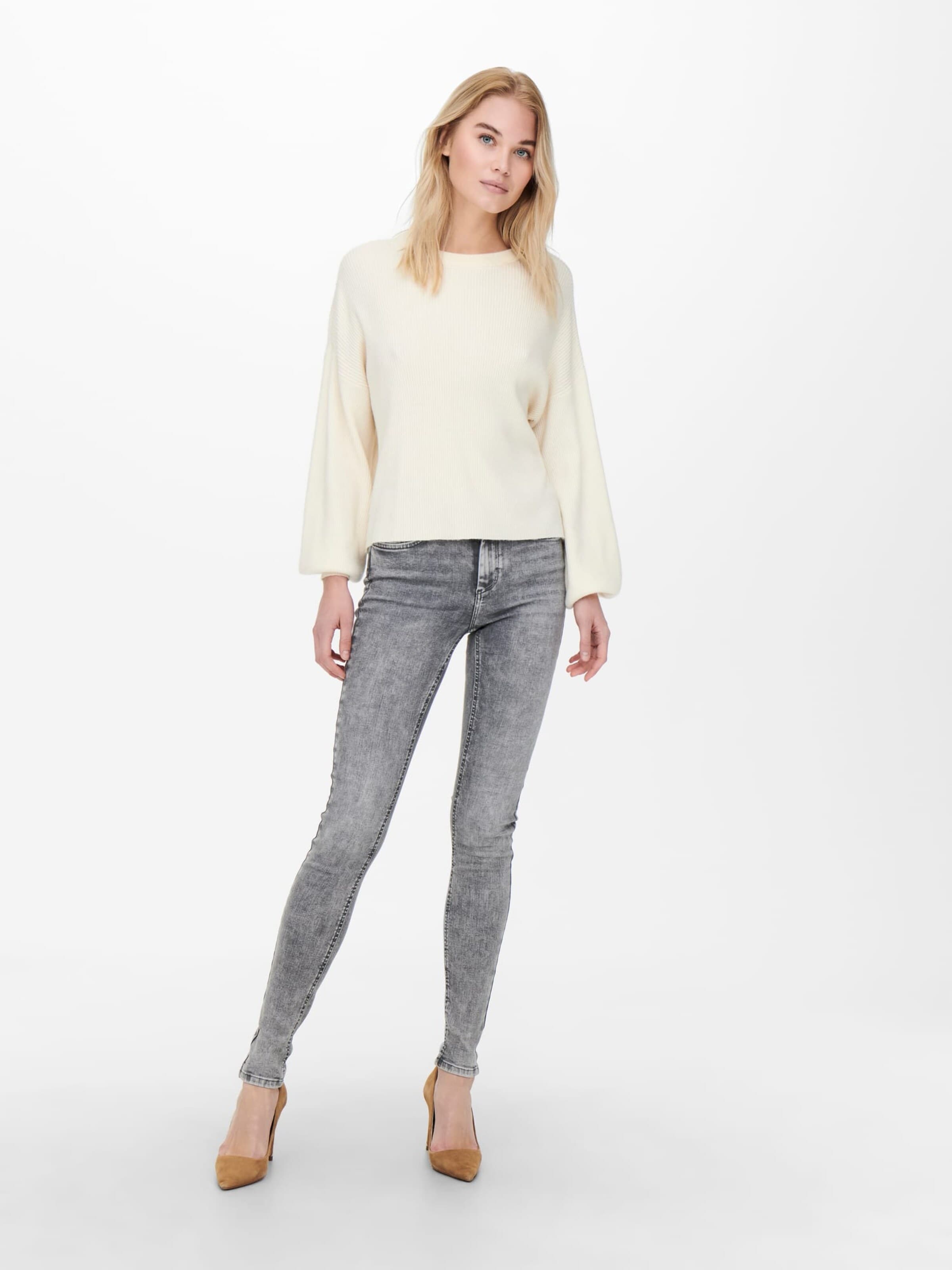 ONLY Baggy Jeans 'Blush' in Grey: front