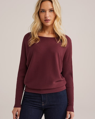 Pull-over WE Fashion en rouge