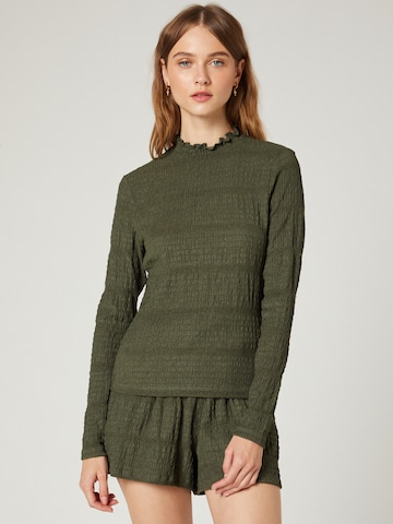 Guido Maria Kretschmer Women Shirt 'Malin' in Groen: voorkant