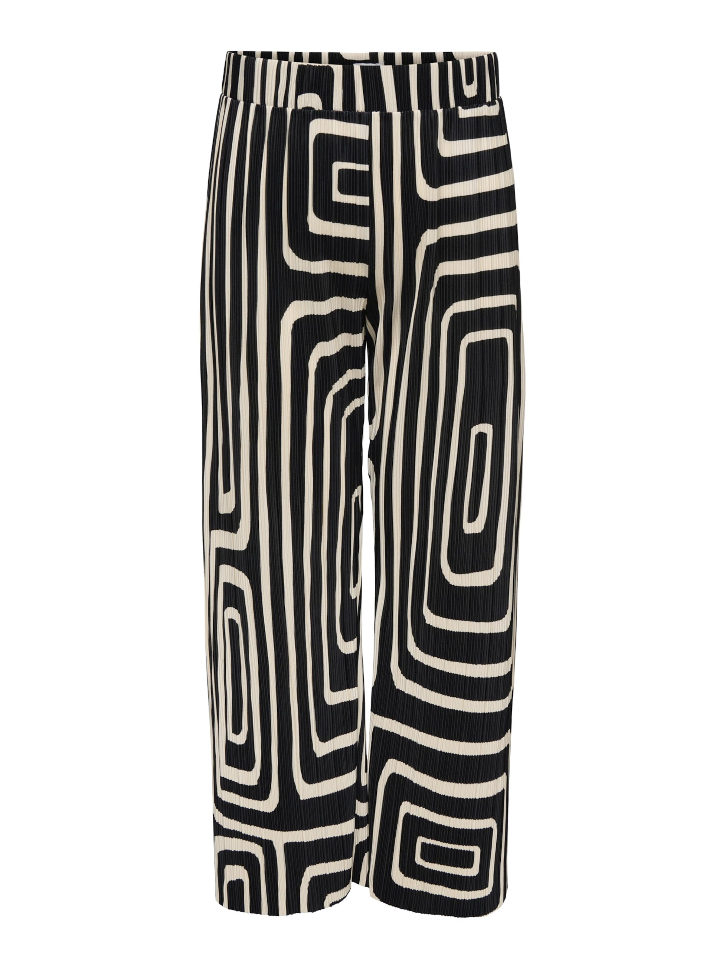 ONLY Carmakoma Wide leg Παντελόνι σε μαύρο: μπροστά