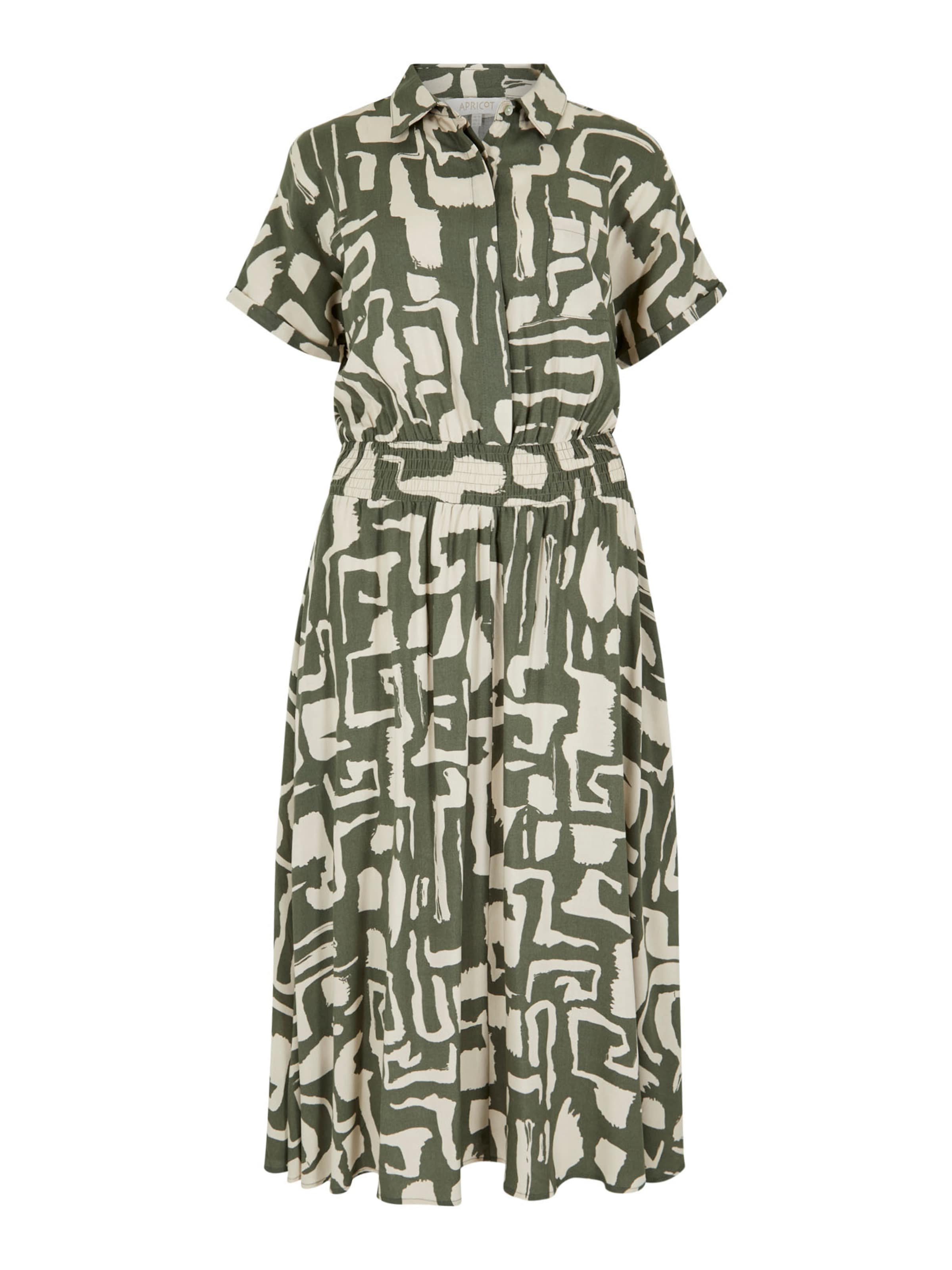 Apricot Blusenkleid in Beige: Vorderseite