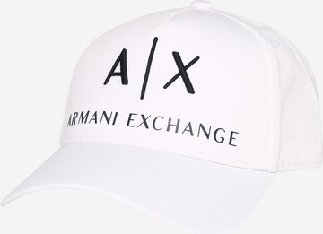 ARMANI EXCHANGE Cap in White: front