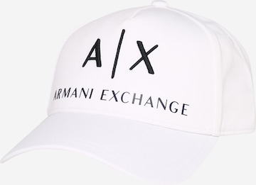 ARMANI EXCHANGE Cap in White: front
