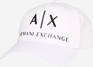 Casquette ARMANI EXCHANGE en blanc : devant