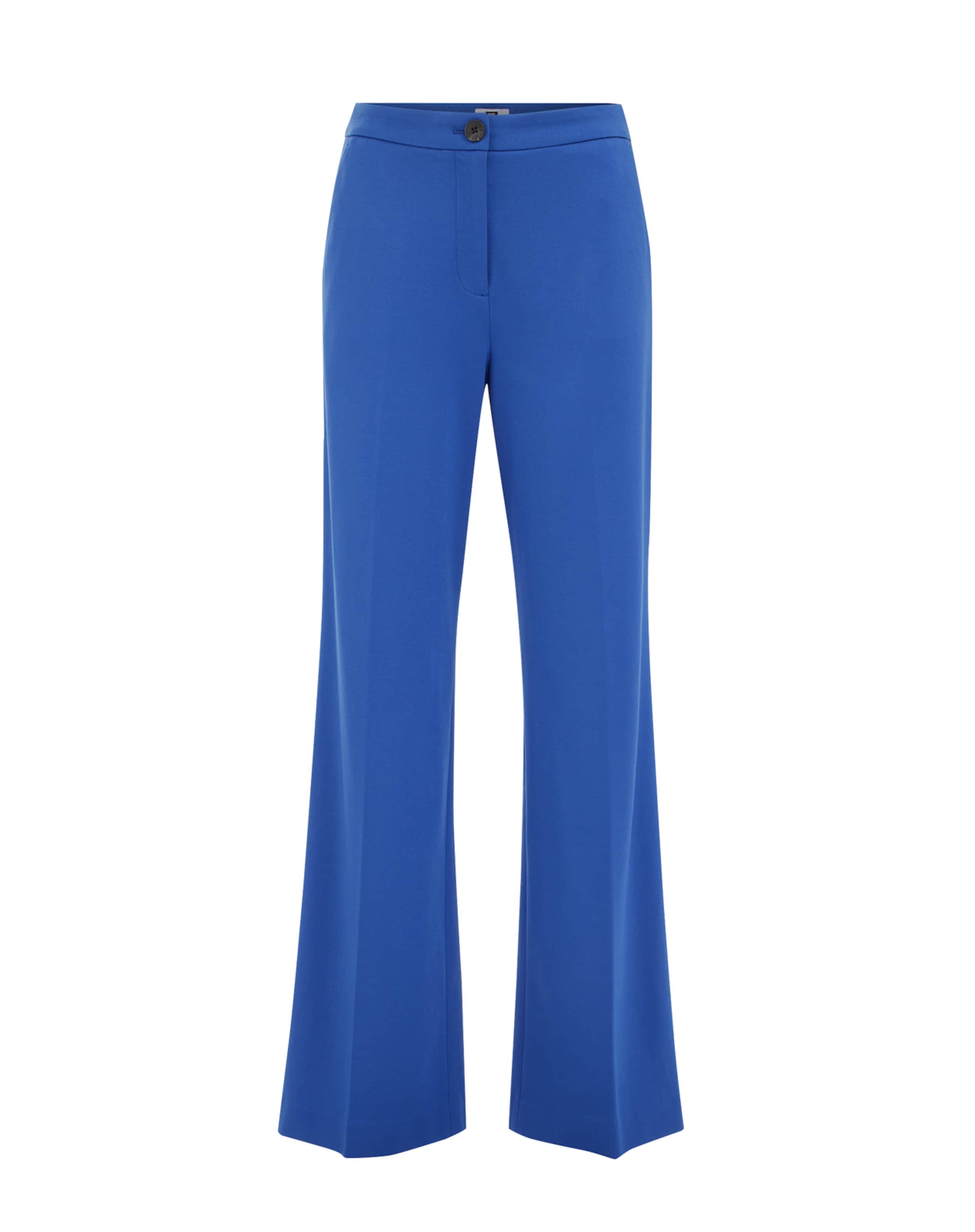 WE Fashion Широкий Плиссированные брюки в Синий: спереди