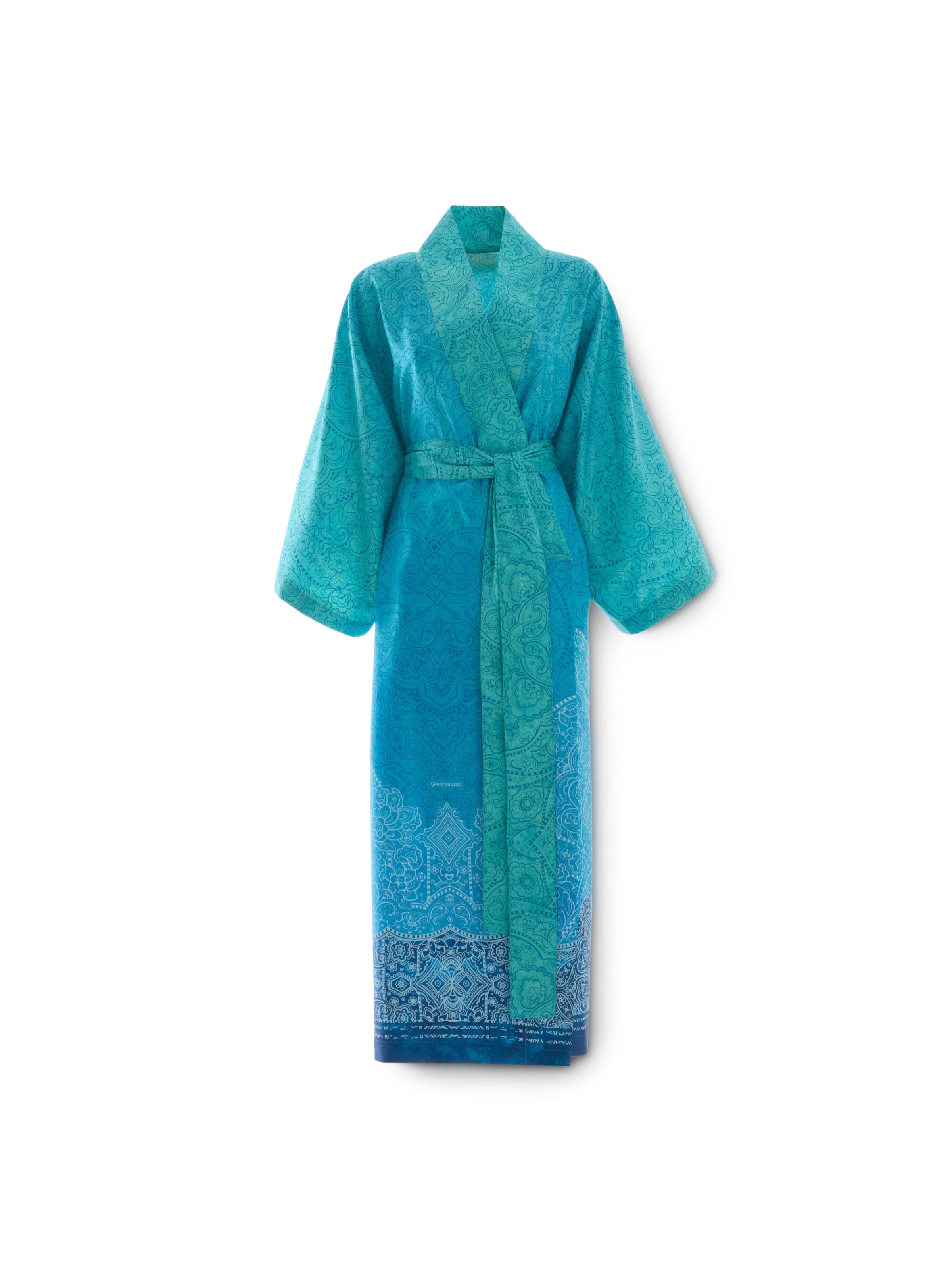 BASSETTI Kimono 'DOLCEACQUA' mit Schmuckkarton in Blau: Vorderseite