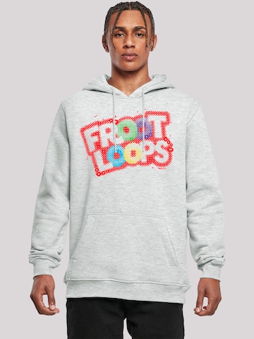 Sweat-shirt 'Kellogg's Froot Loops Breakfast Cereal Pop Art' F4NT4STIC en gris : devant