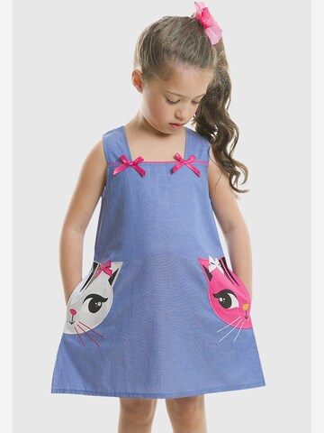 Denokids Dress ' CFF-20Y1-323 ' in Blue: front