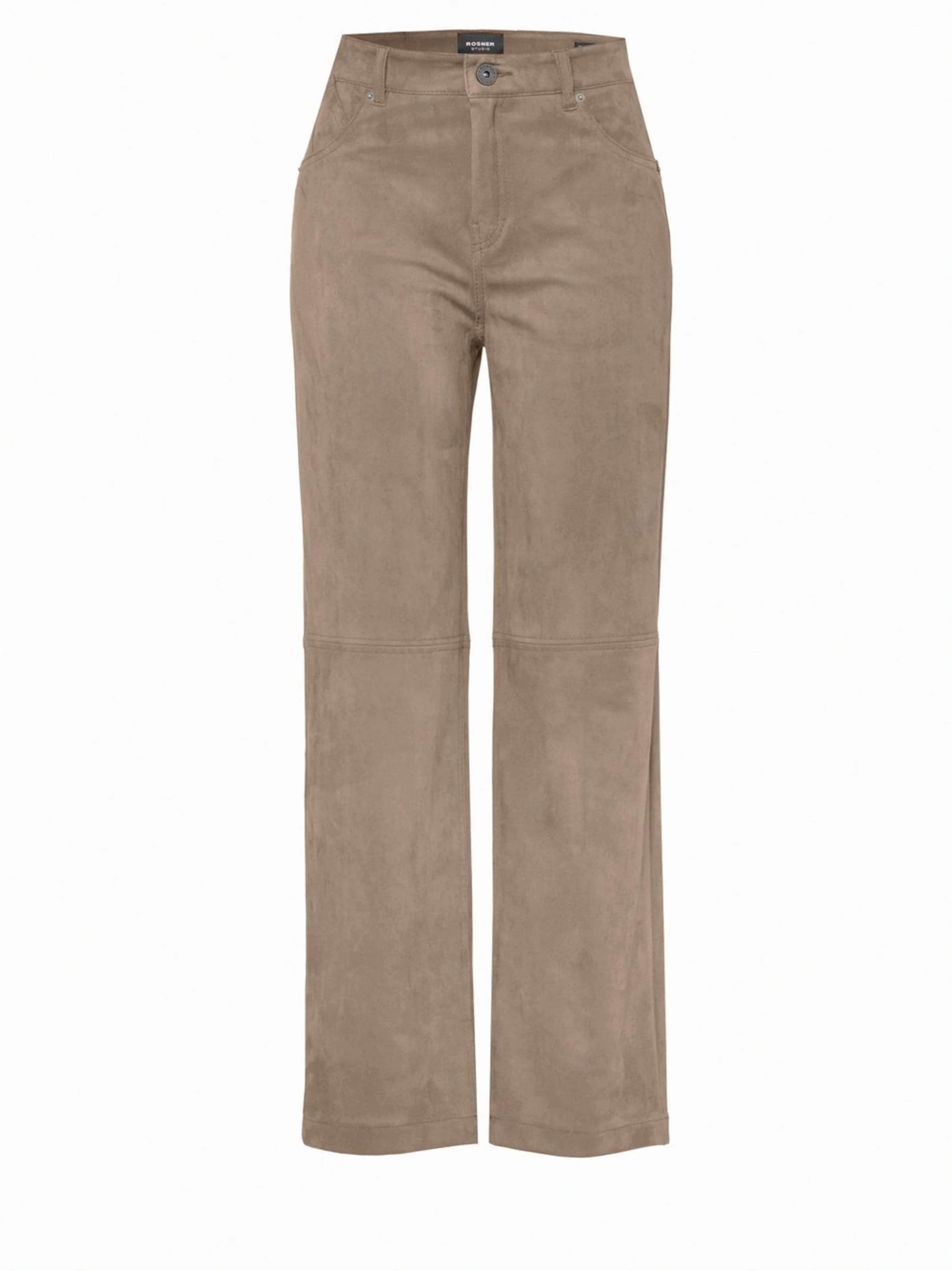 Rosner Loose fit Pants ' Audrey' in Brown: front