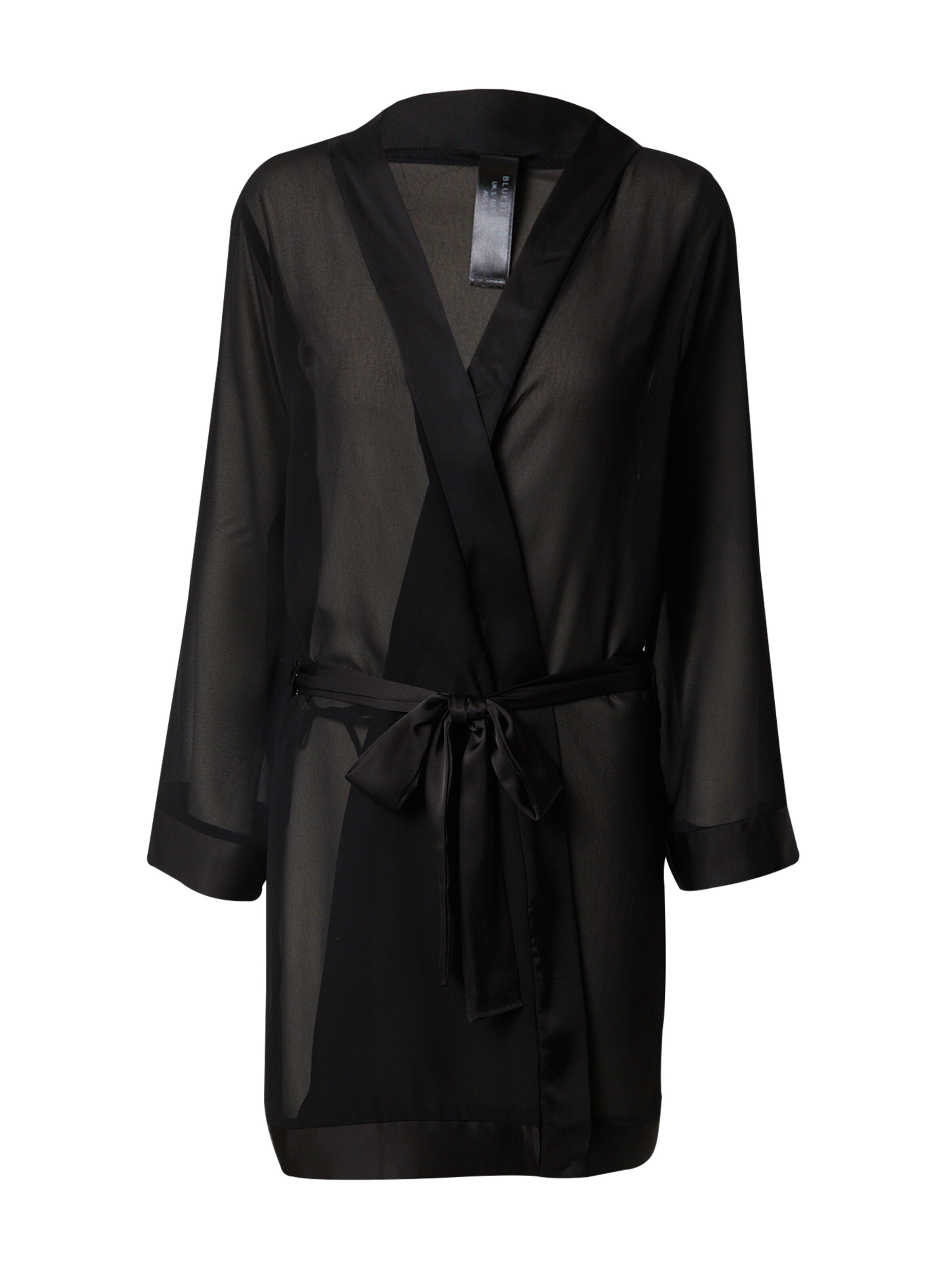 Bluebella Bathrobe short in Black: front