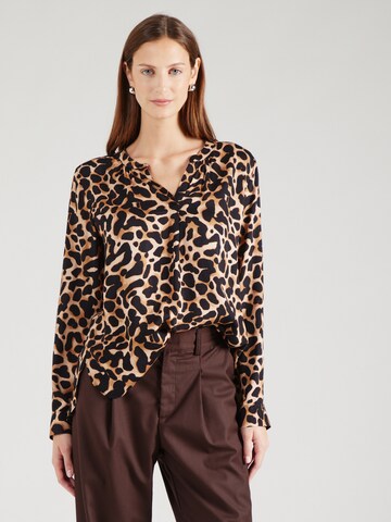 Smith&Soul Blouse 'New Vince' in Bruin: voorkant