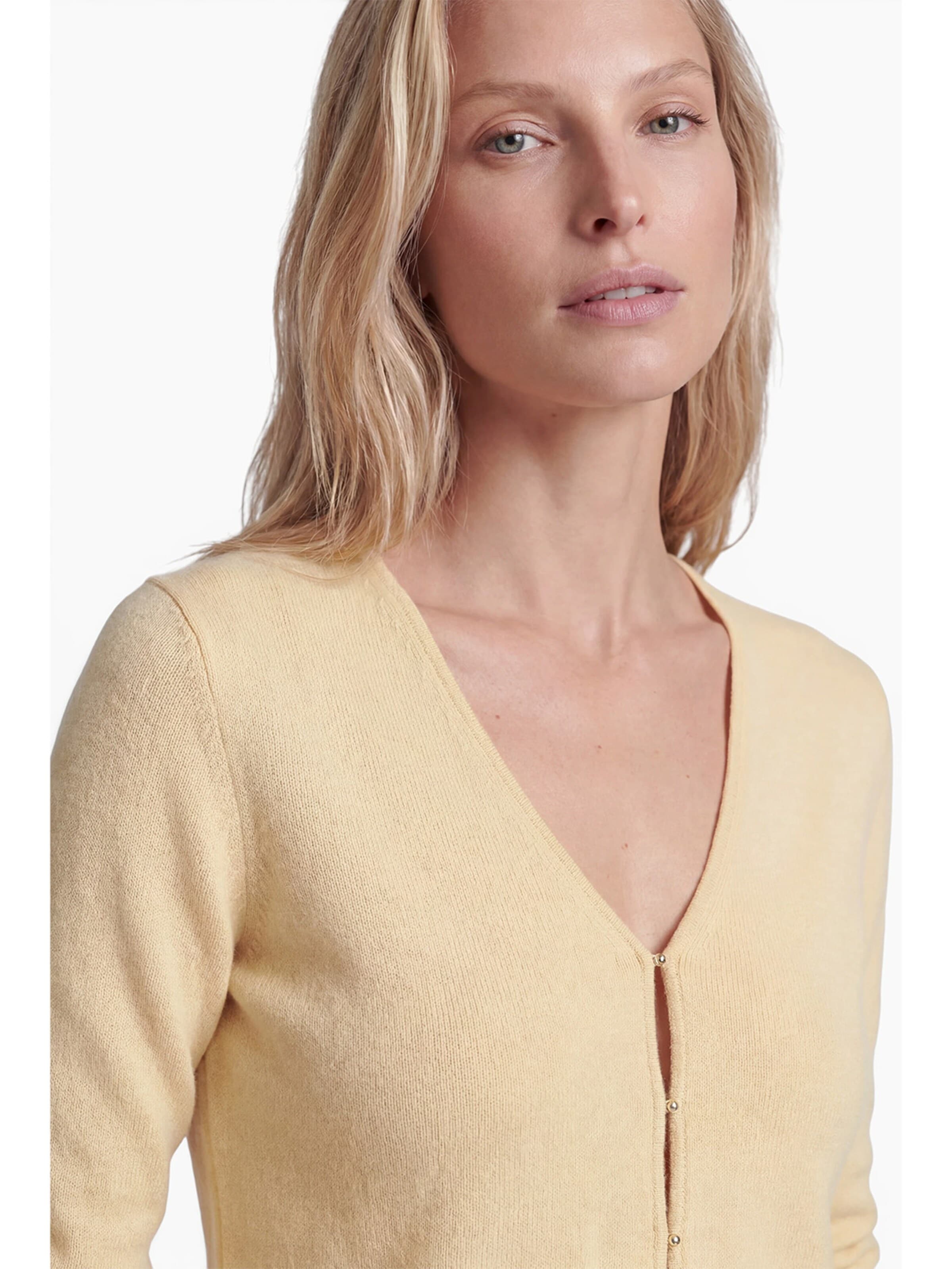 Cardigan 'Letizia' Anse Victorin en jaune