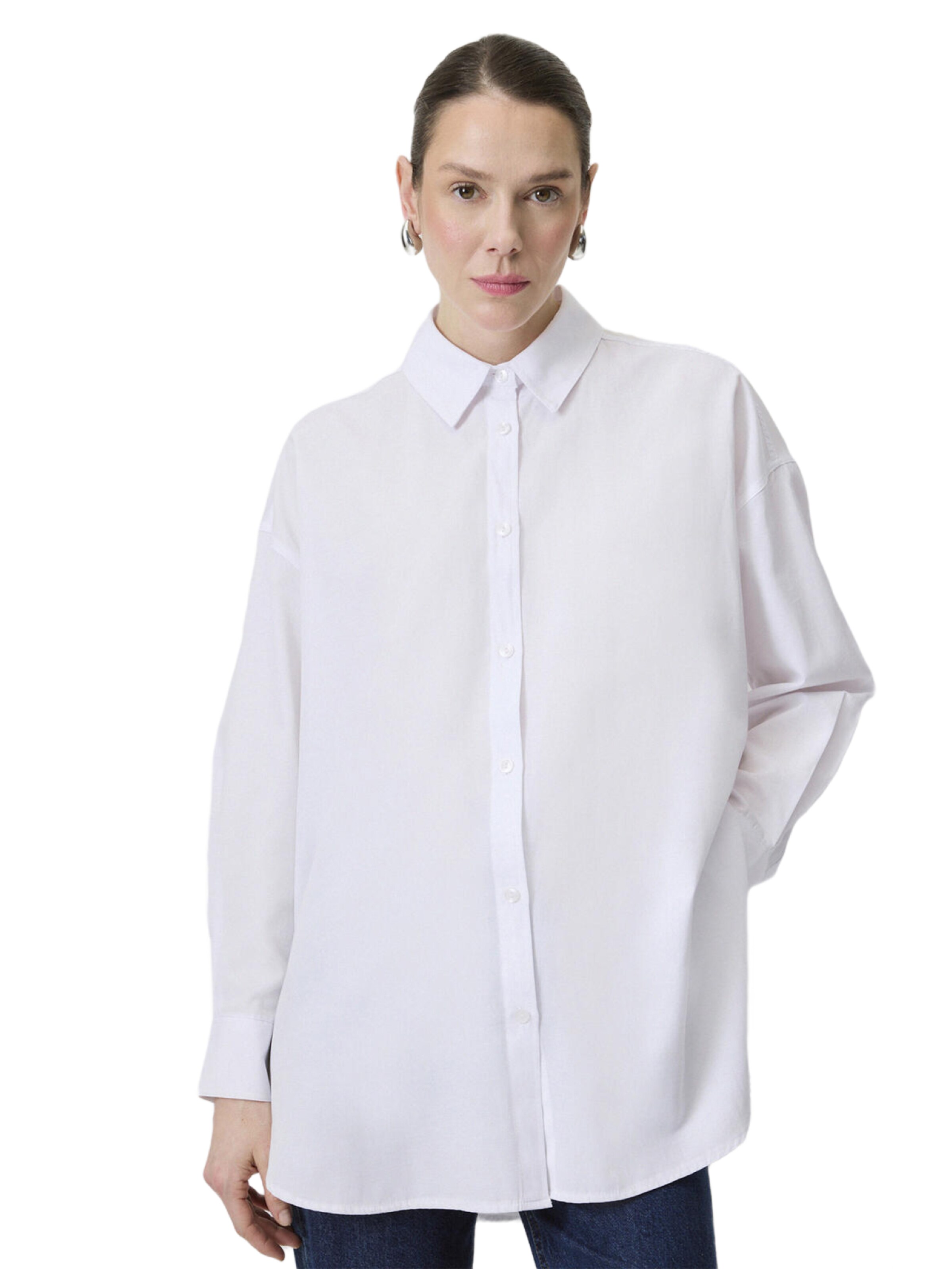 Touche Prive Blouse in White: front