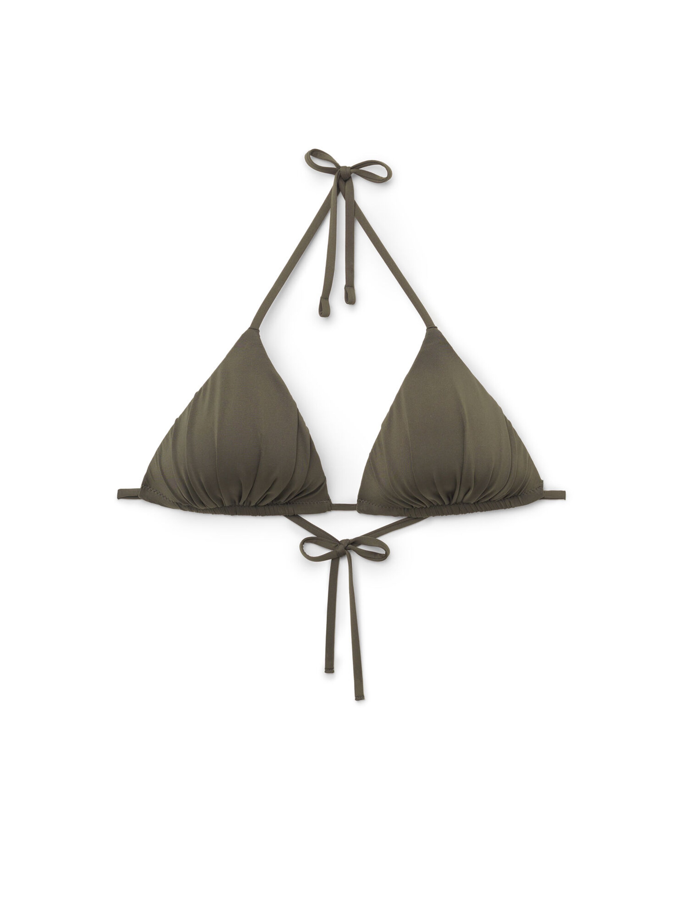 Tezenis Triangel Bikinitop 'Timeless Look' in Grün: Vorderseite
