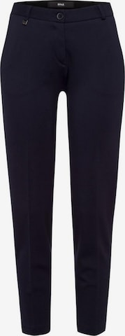Coupe slim Pantalon à plis 'Maron' BRAX en bleu : devant