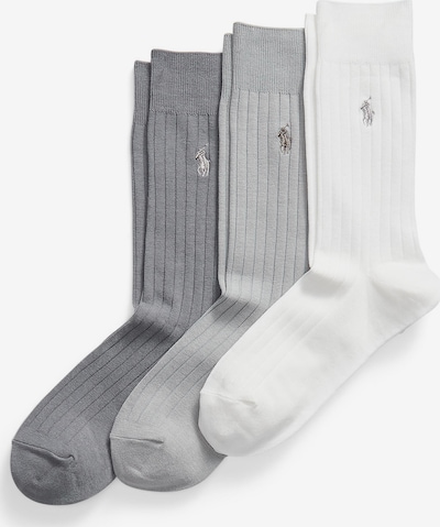 Polo Ralph Lauren Sukat 'EGYPTIAN' värissä harmaa / basaltinharmaa / valkoinen, Tuotenäkymä