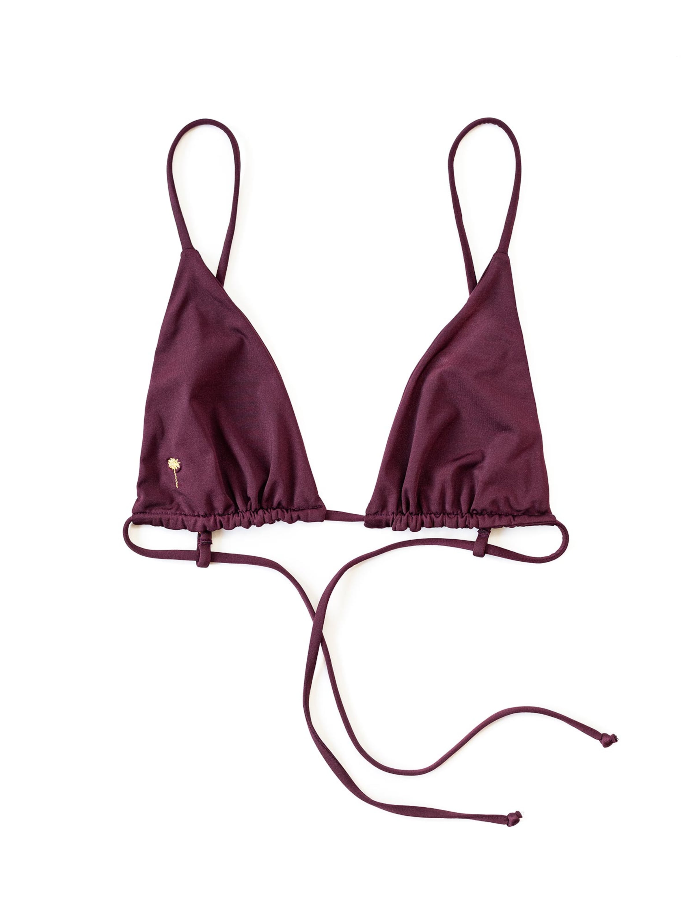 Matia Beachwear Triangle Bikini 'Ella II Grape' in Purple: front
