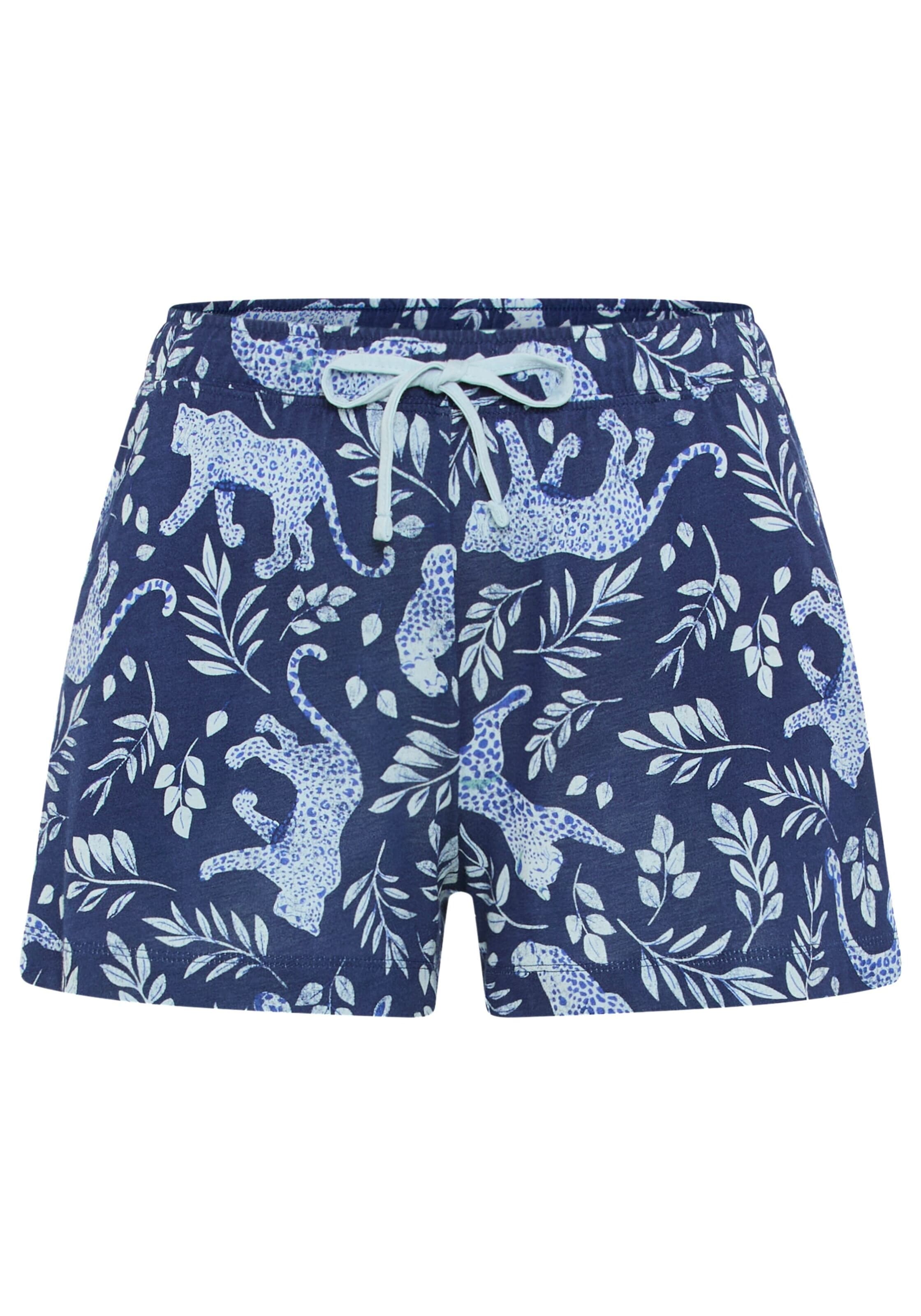 VIVANCE - Pijama de pantalón corto en azul