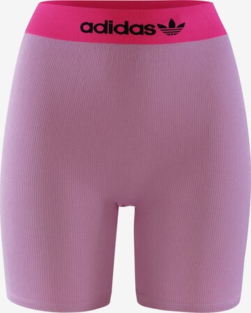 ADIDAS ORIGINALS Broekje ' Short Logo Rib ' in Roze: voorkant