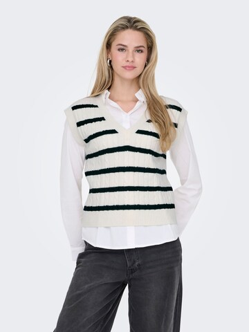 Gilet 'ONLKATIA' ONLY en blanc : devant