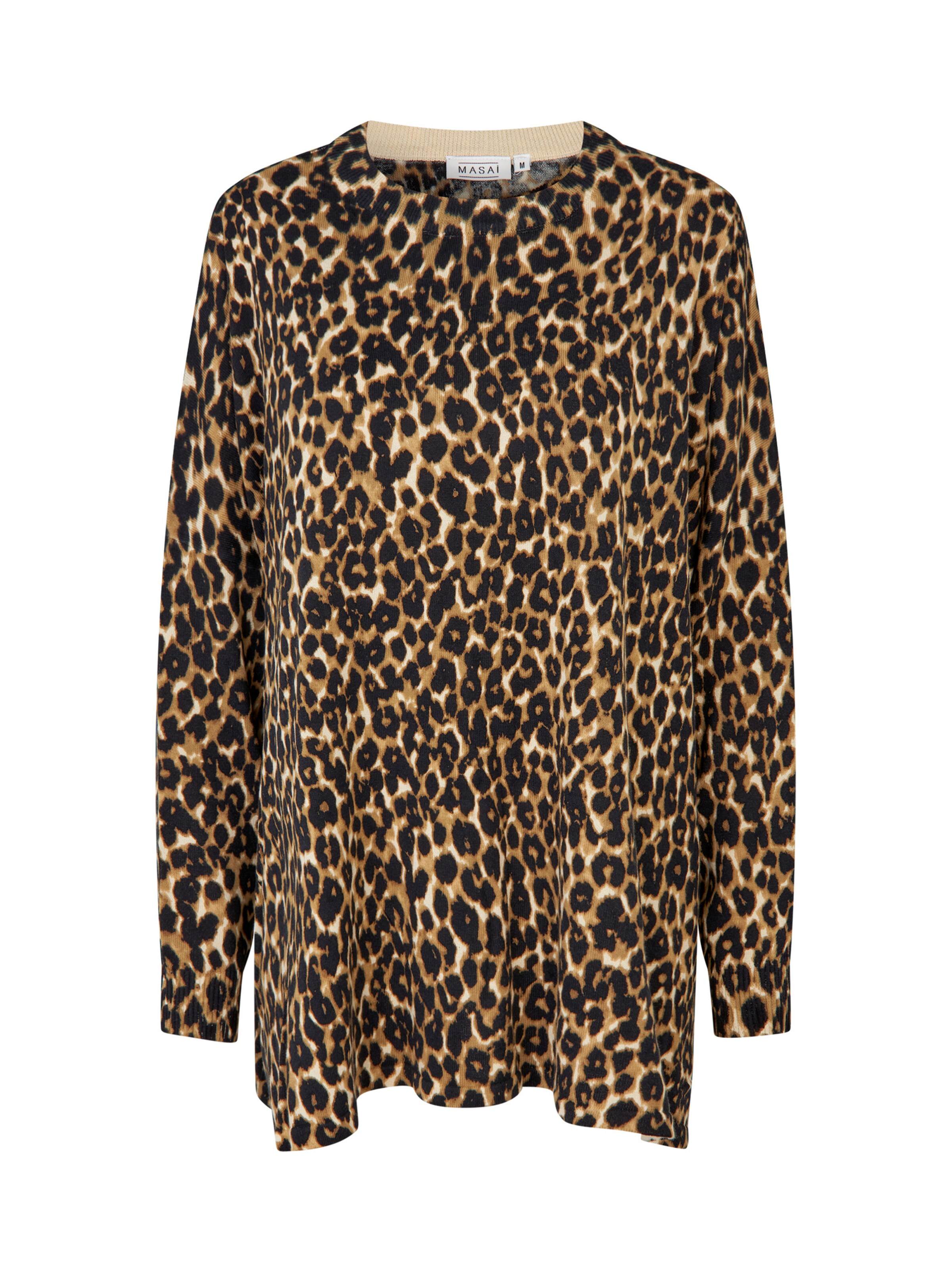 Masai Bluse 'MaFeluci' i brun / sort, Produktvisning