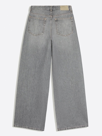 Bershka Wide leg Jeans i grå
