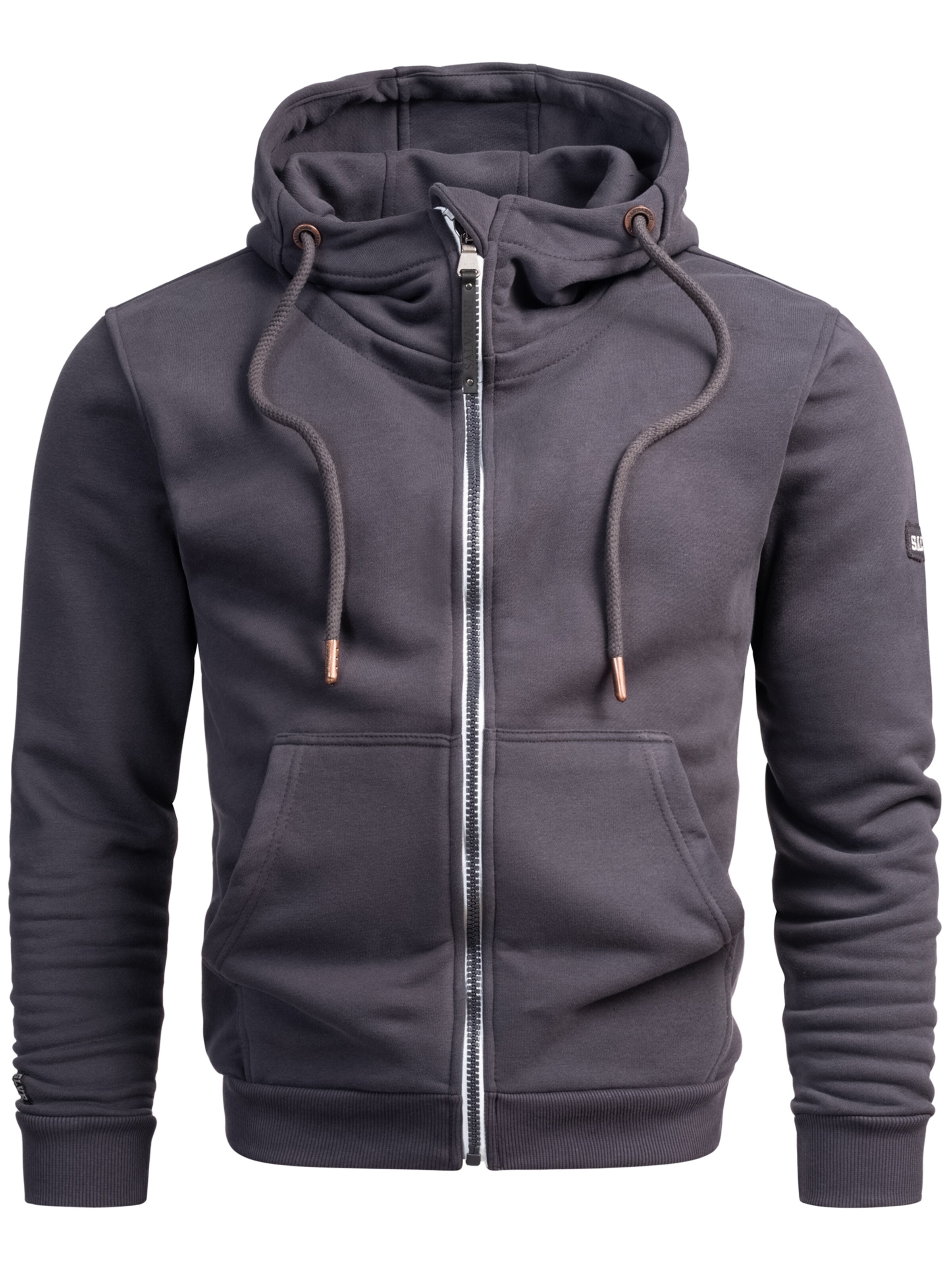 Alessandro Salvarini Sweat jacket 'Bergamo' in Grey