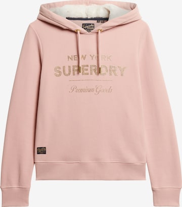 Sweat-shirt Superdry en rose : devant