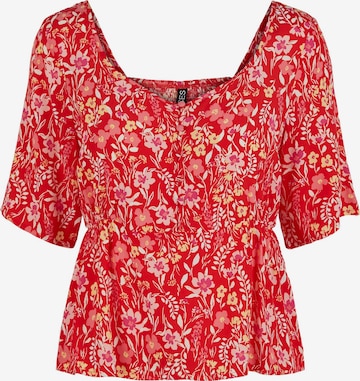 PIECES Blouse 'Sandy' in Red: front