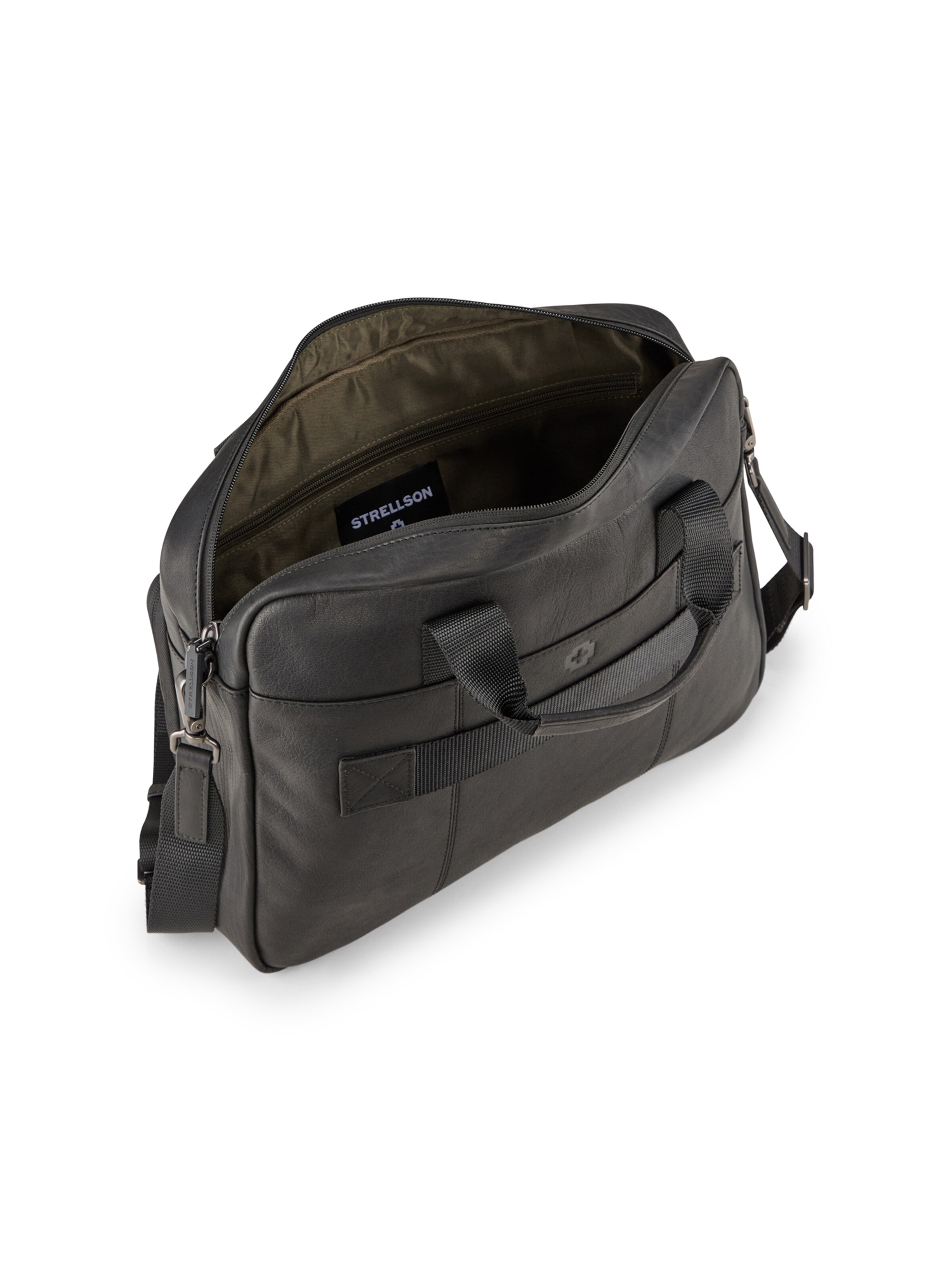 STRELLSON Laptoptas 'Clapton Charles' in Zwart