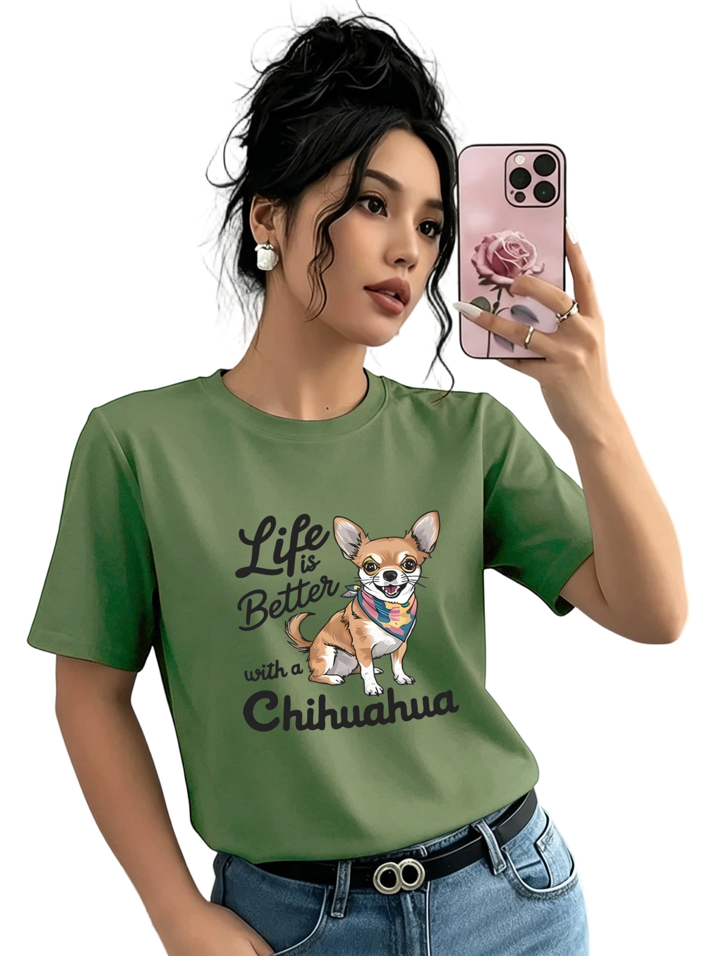 T-shirt GORHEY en vert : devant