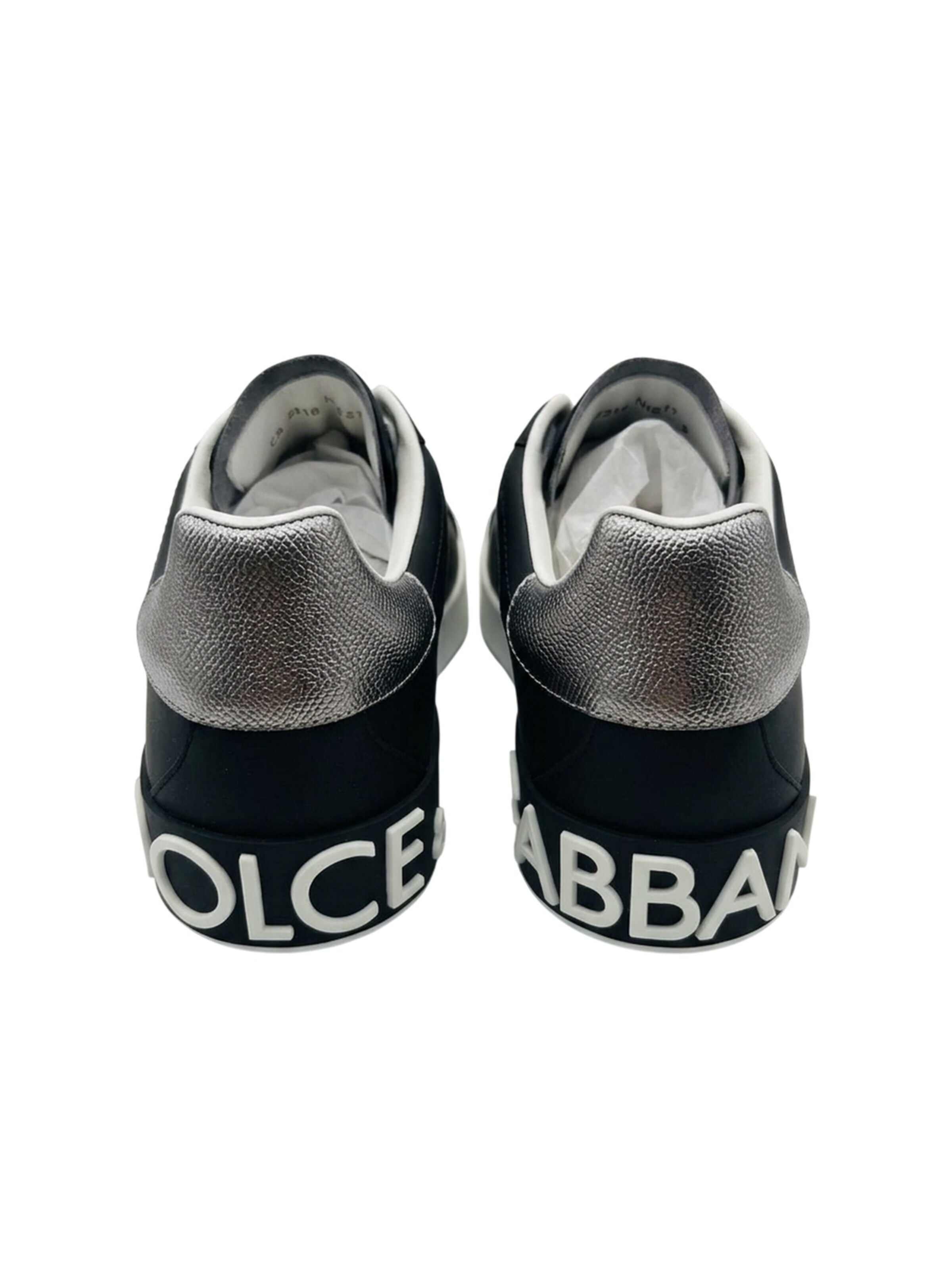DOLCE & GABBANA Platform trainers 'Dolce & Gabbana Portofino Sneakers Herren Schwarz' in Black